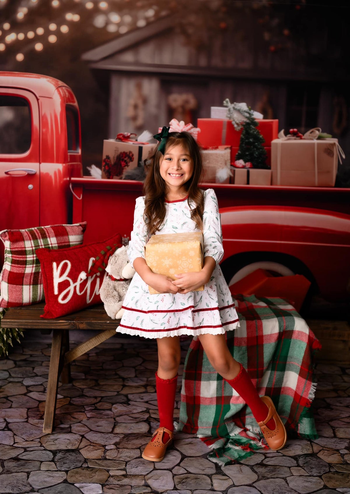 Kate クリスマス 車 赤 ギフト 冬 写真撮影