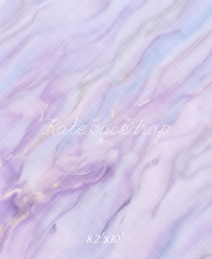 KATE パステルパープル大理石風抽象テクスチャ プリント背景 Kate Imageデザイン