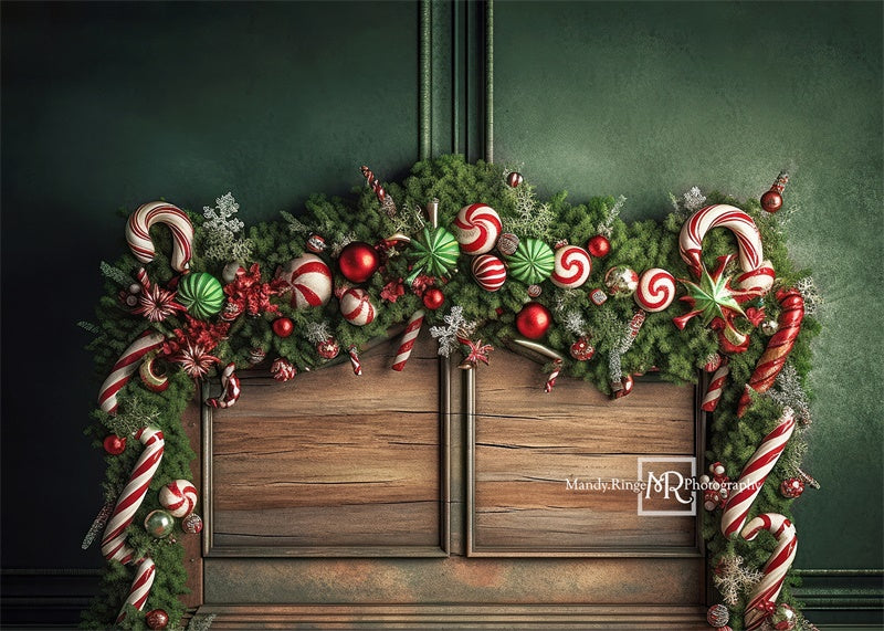 Kate クリスマス あめ ベッドヘッド 背景 Designed by Mandy Ringe Photography