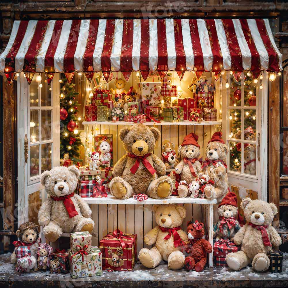 Kate クリスマス テディベア 店 背景 写真撮影 Designed by Emetselch