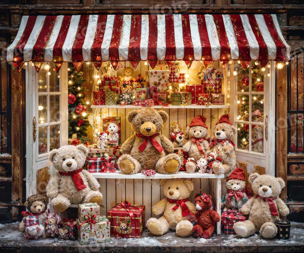 Kate クリスマス テディベア 店 背景 写真撮影 Designed by Emetselch