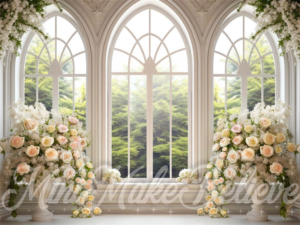 Kate 大聖堂花白い春窓背景 にMini MakeBelieveの設計