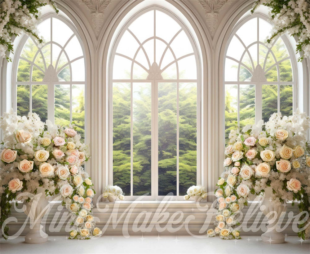 Kate 大聖堂花白い春窓背景 にMini MakeBelieveの設計