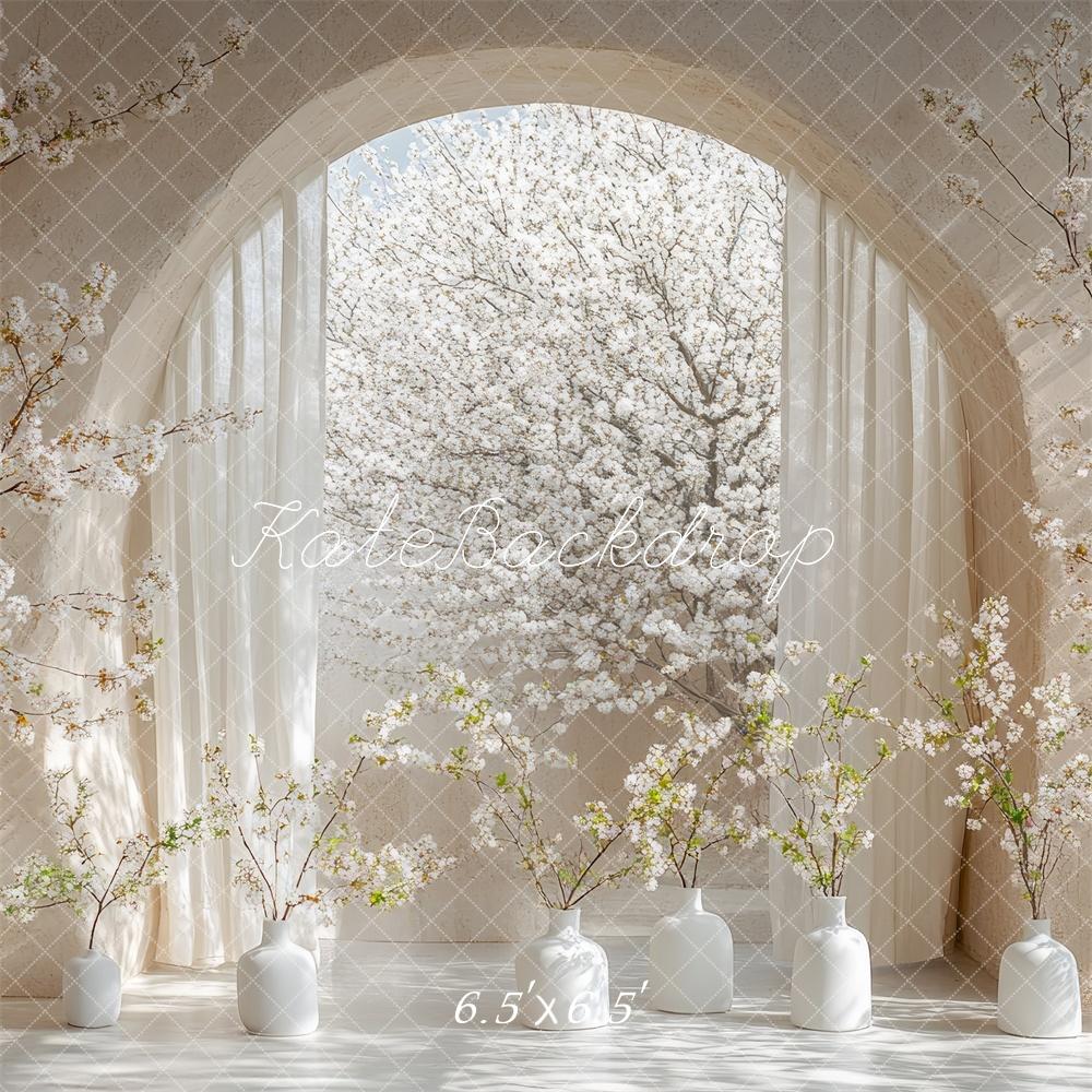 Kate 春の桜アーチ プリント背景 Mini MakeBelieveデザイン
