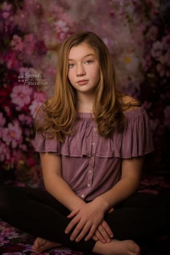Kate 写真のファンタジー紫花バレンタイン背景