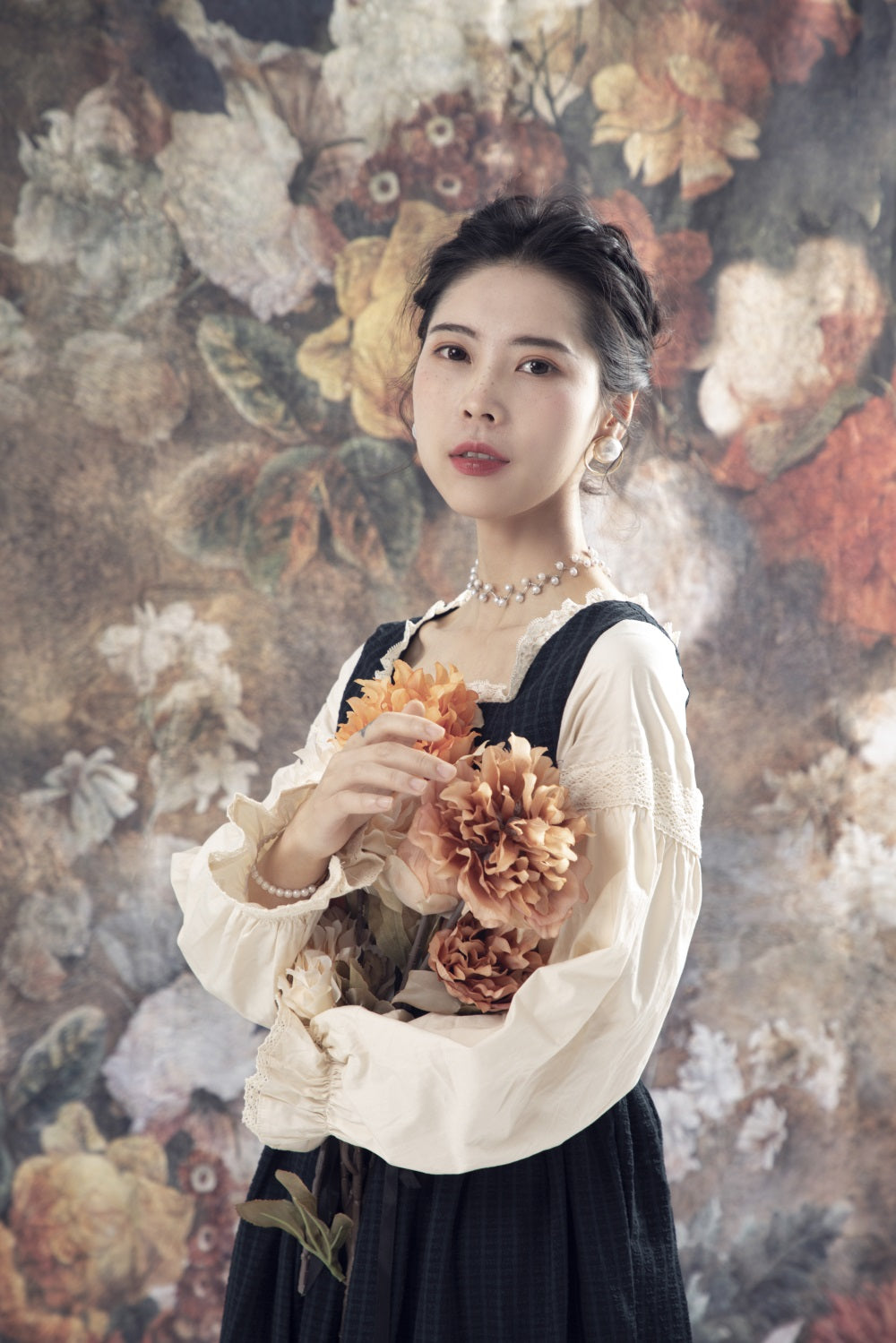 kate油絵の花の背景