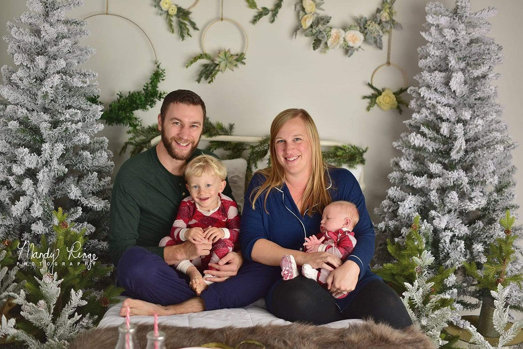 Kate クリスマスのヘッドボードの木の写真の背景 によって設計されたMandy Ringe Photography