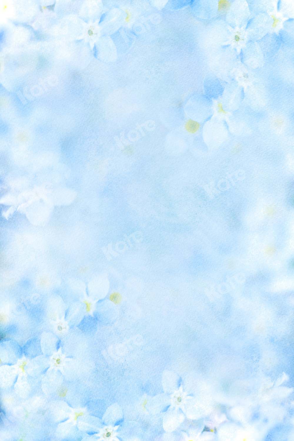 Kate花夏新鮮な青色概要テクスチャの写真Kate Image