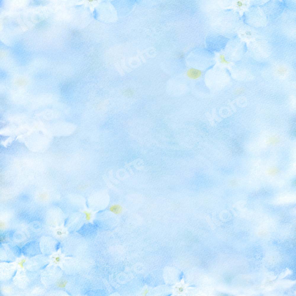 Kate花夏新鮮な青色概要テクスチャの写真Kate Image