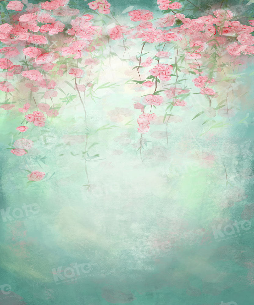 Kate 美術花緑の背景