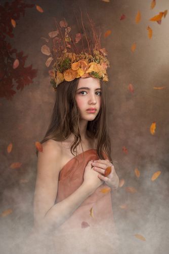 Kate 茶色の油絵の背景ポートレート写真の抽象的なテクスチャ背景成人式女の子の日の男の子の日