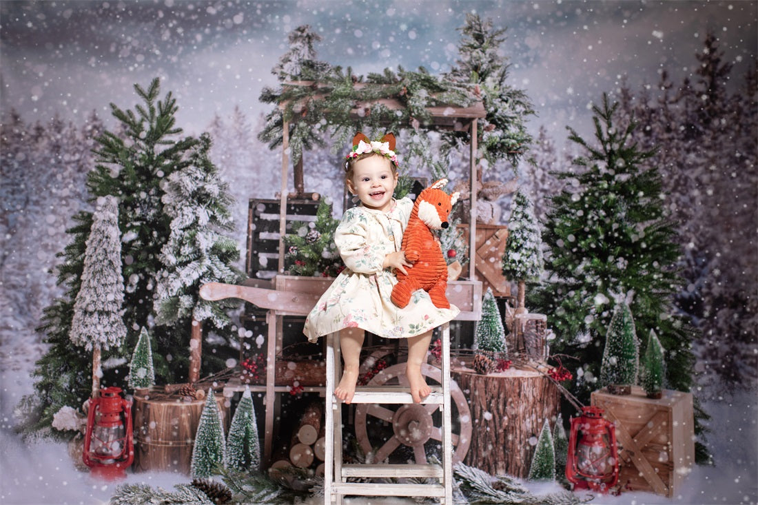 kateクリスマスツリーの背景冬の雪Emetselchによって設計された