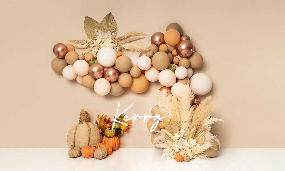 Kate 自由奔放に生きる背景秋の花のカボチャKerry Anderson設計