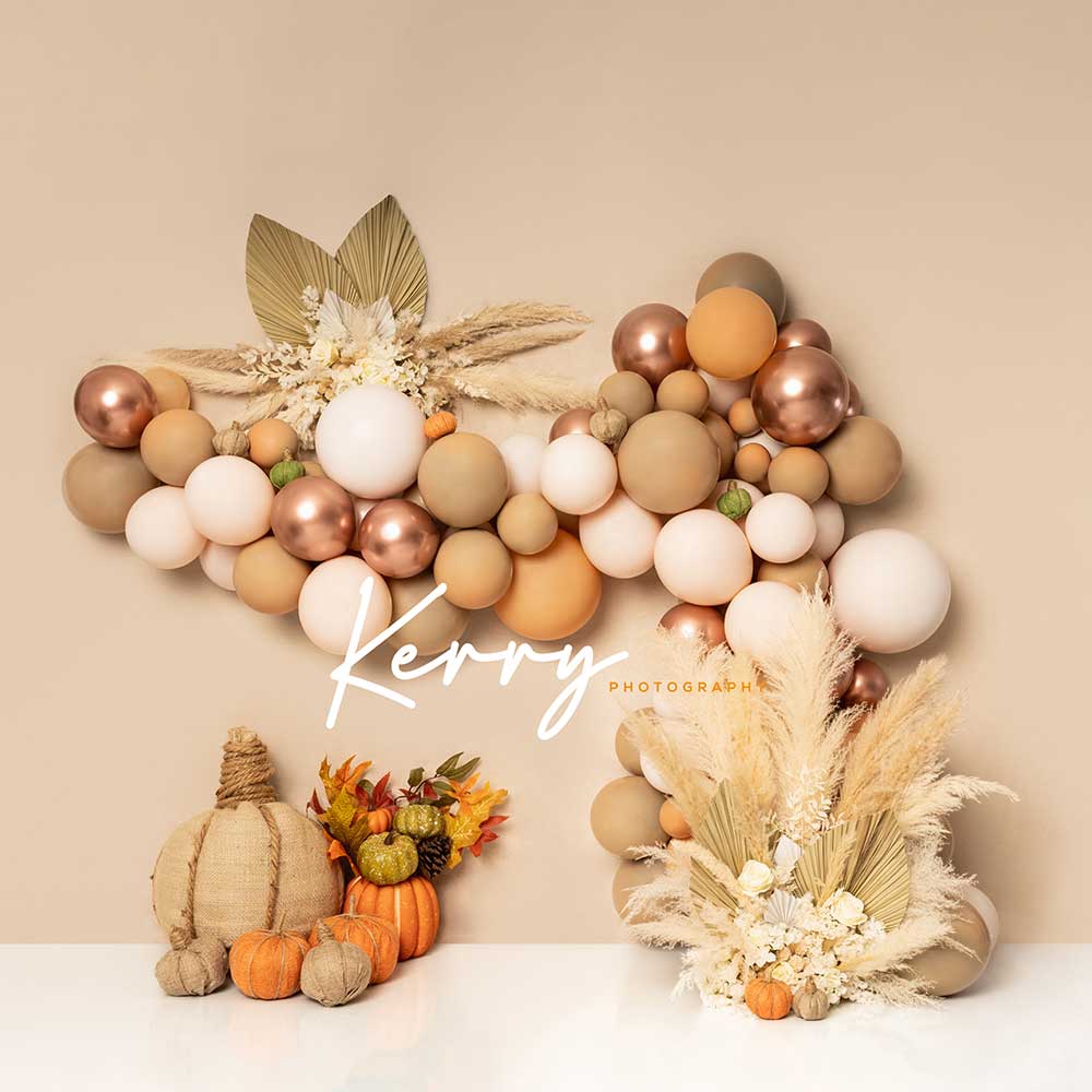 Kate 自由奔放に生きる背景秋の花のカボチャKerry Anderson設計