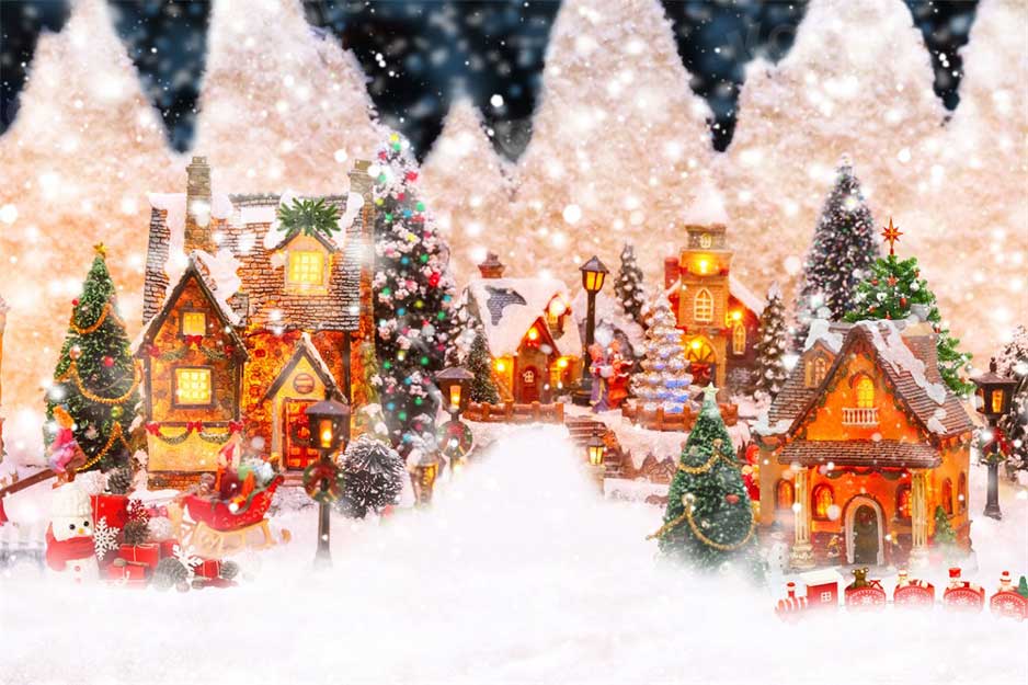 kateクリスマスタウン背景