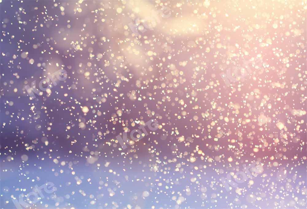 Kate ボケの冬の背景雪が降る設計された Chain Photography