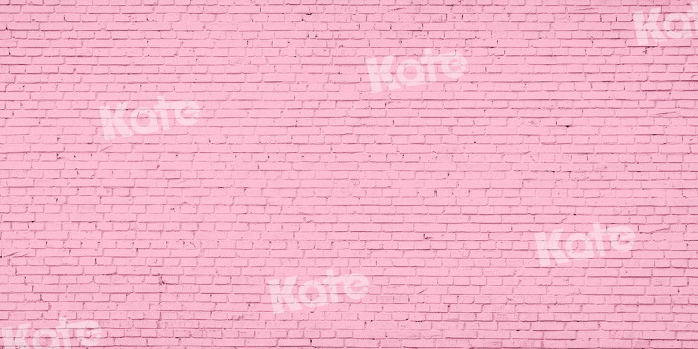 Kate バレンタインデーのピンクレンガの壁の背景  設計された Chain
