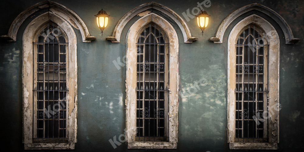 Kate教会の窓の背景 Chain写真撮影