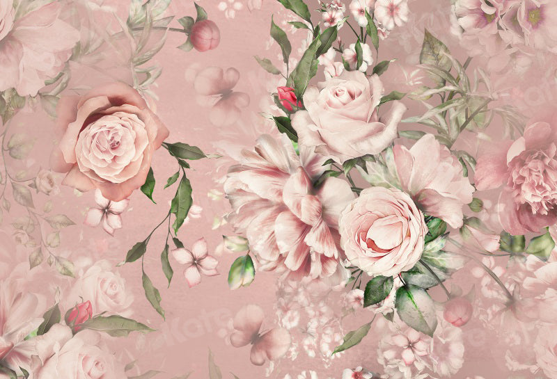 Kateピンクの花の背景