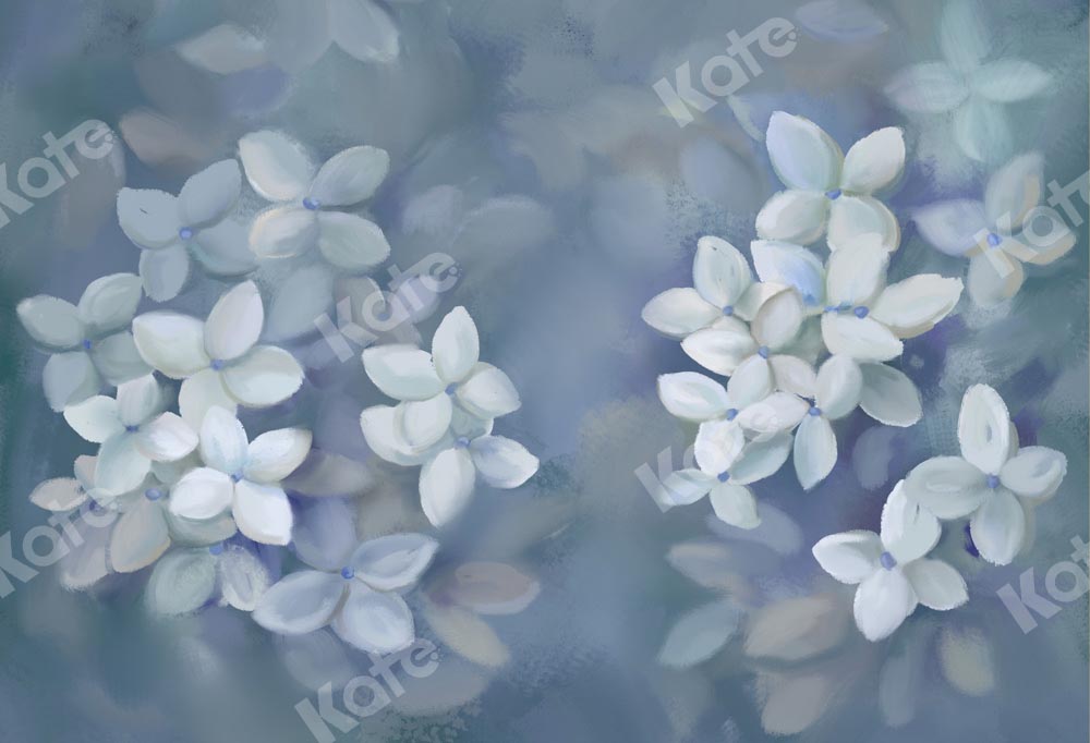 kate花アートブルー背景手描きGQ設計