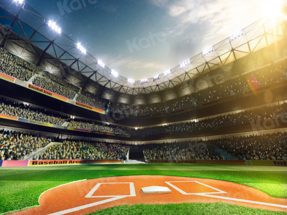 kate写真撮影のための野球場の遊び場の背景スポーツ緑の草