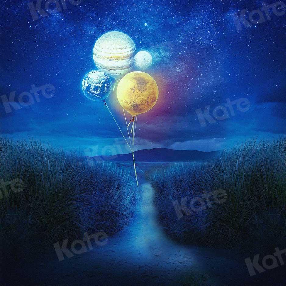 Kate写真撮影のための星空の夜の惑星の背景
