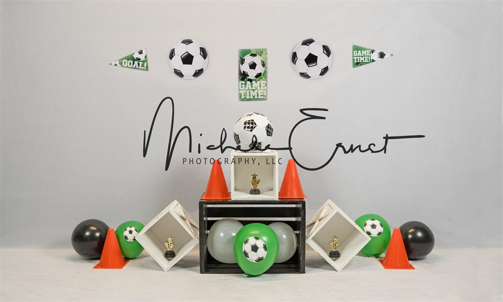 Kateサッカーチャンピオンの背景Michele Ernst デザイン