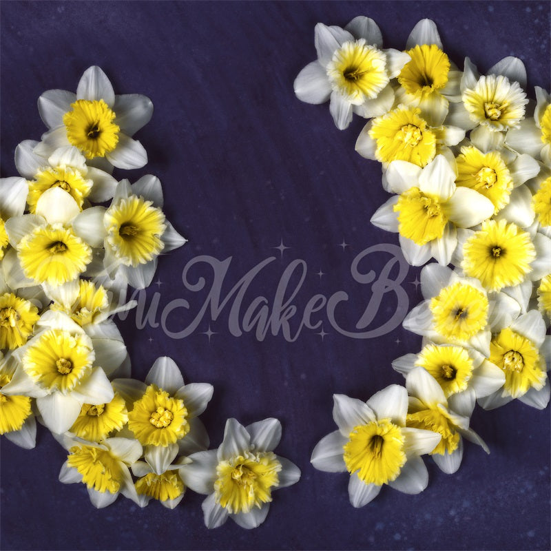Kateファインアート花の背景水仙新生児マタニティMini MakeBelieve設計