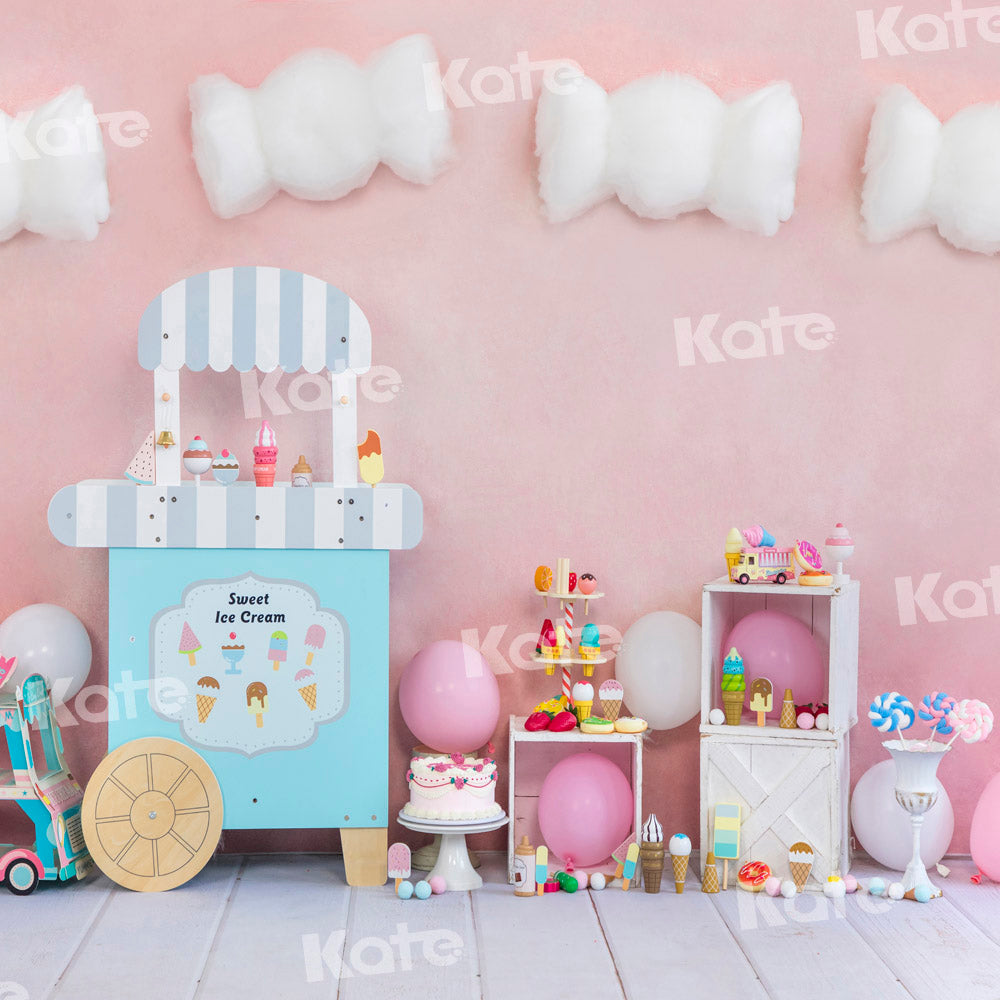 Kate甘いアイスクリームの背景ケーキスマッシュEmetselchデザイン
