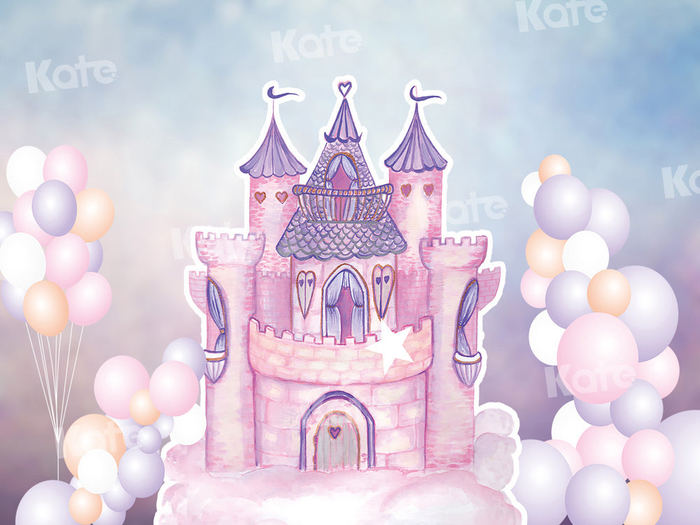 Katバルーンファンタジー城の背景Chain Photography