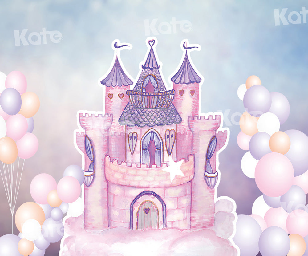 Katバルーンファンタジー城の背景Chain Photography