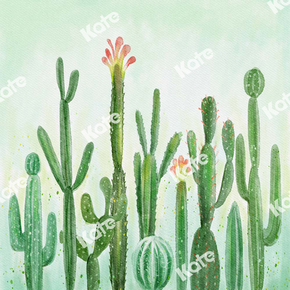 Kate緑の植物サボテンの背景Uta Mueller設計