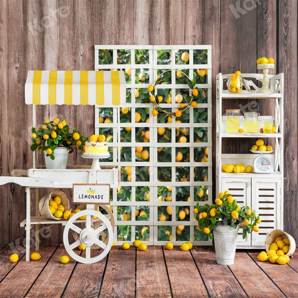 Kate夏のレモネードルームの背景トロリーEmetselchデザイン