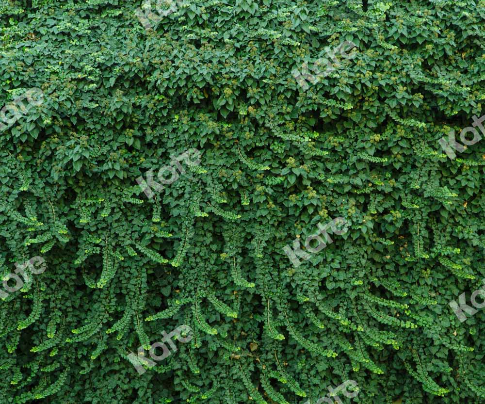 Kate夏の植物の壁の背景緑の葉Chainデザイン