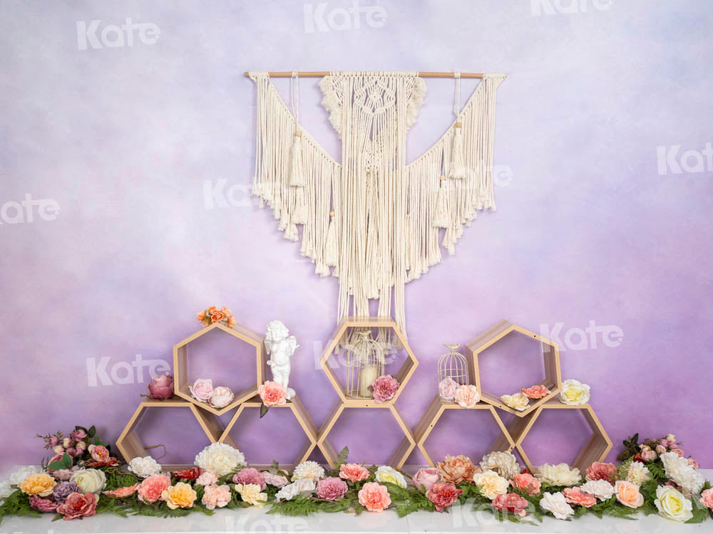 Kate秘密の庭の背景紫の花Emetselchデザイン