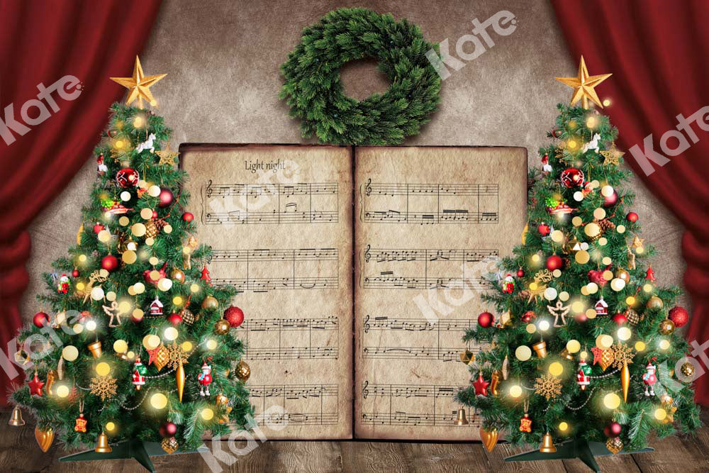 Kateクリスマスイブの歌木本の背景Chainデザイン