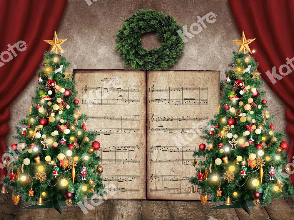 Kateクリスマスイブの歌木本の背景Chainデザイン