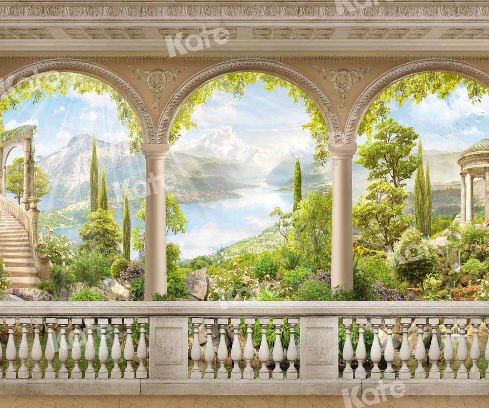 Kate川ハネムーン建物アーチ自然の風景川の背景Chainデザイン