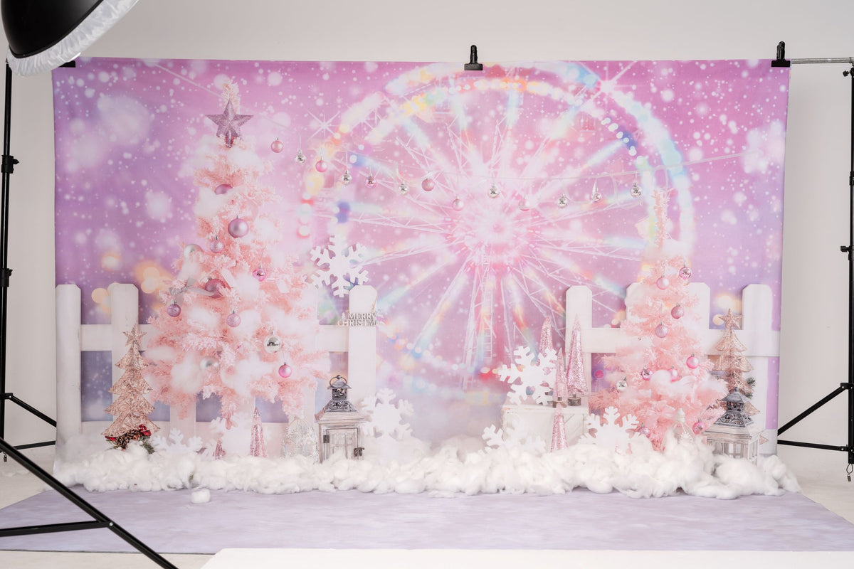 Kateクリスマスの背景ファンタジーフェリスホイールGQデザイン
