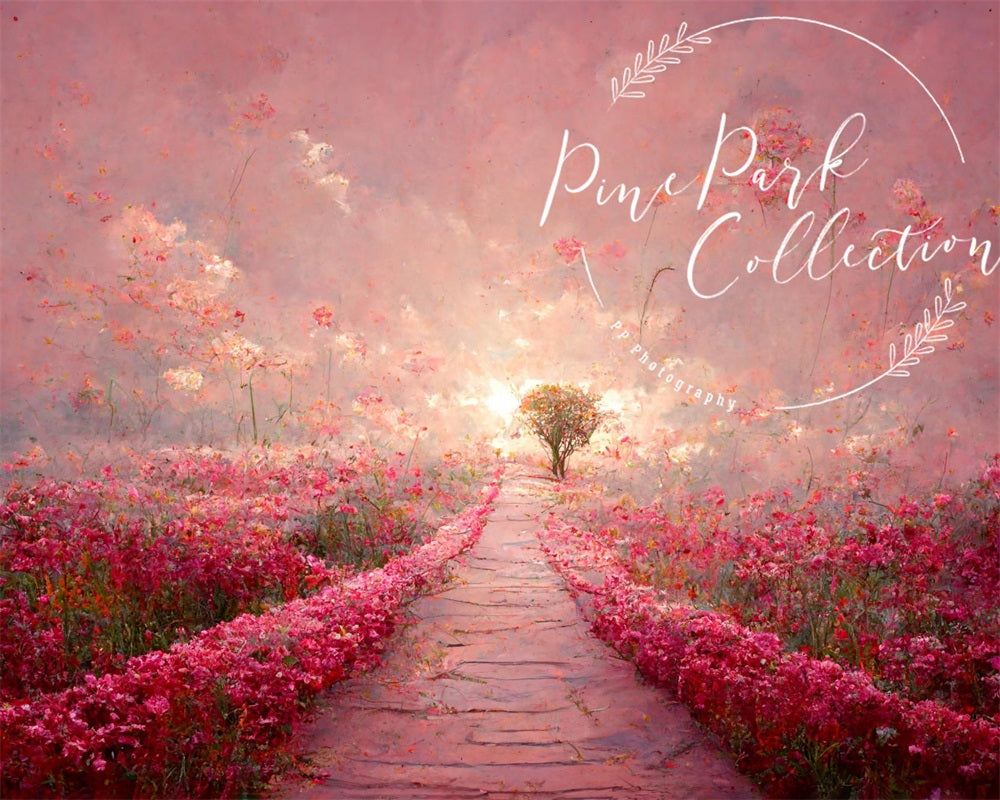 Kateピンク フローラル ドリーム パス バックグラウンドPine Park Collection