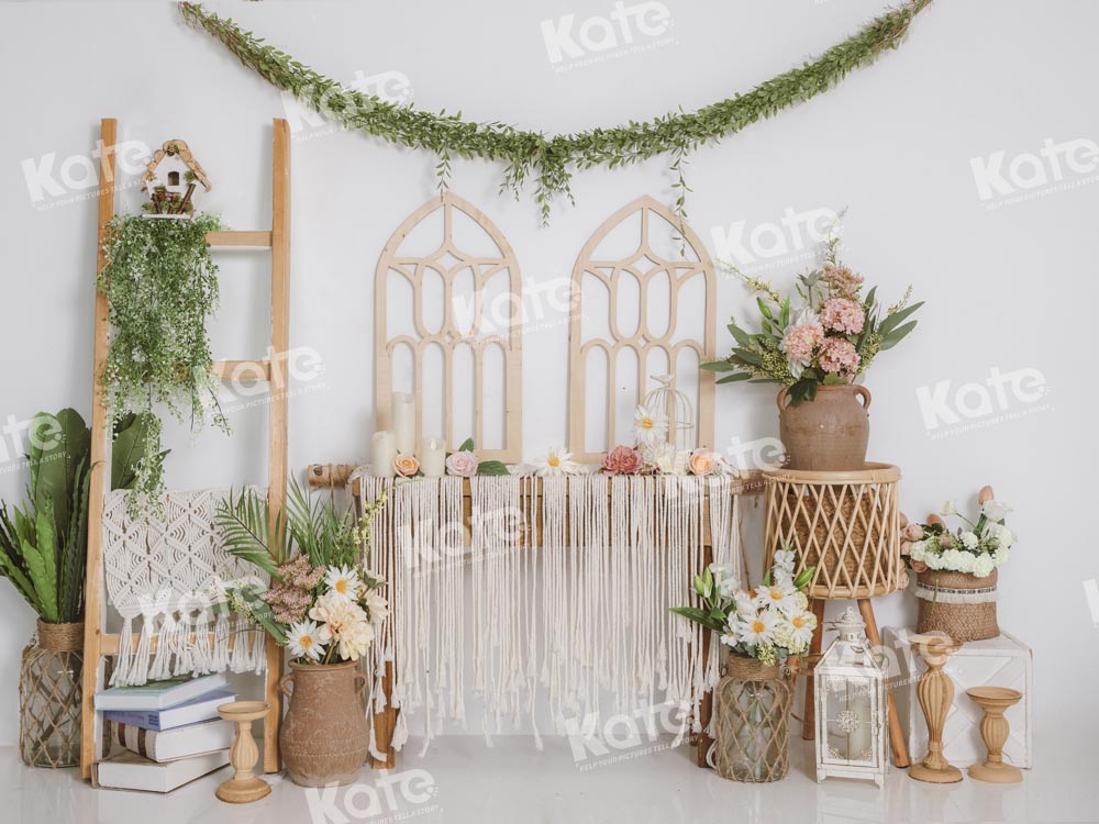 Kate 春のボヘミアン ハワイアン スタイルの背景