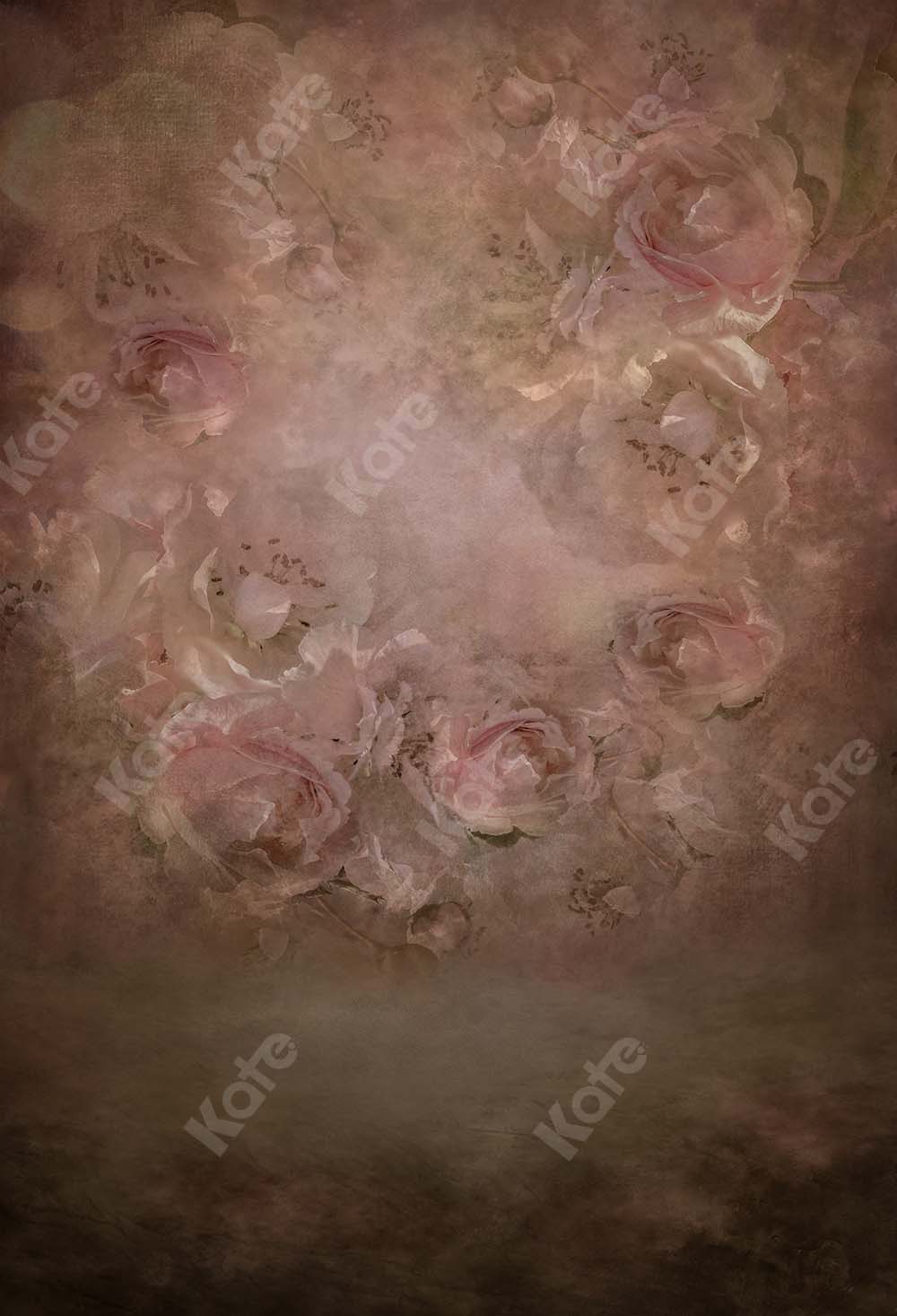 Kate ファインアートレトロフローラルバラの背景