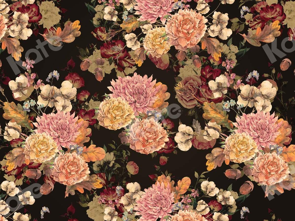 Kateヴィンテージファインアート花の背景JS写真撮影