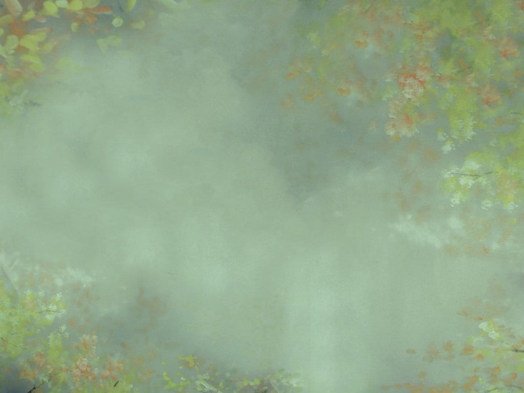 Kate 女の子の日男の子の日写真撮影のためのファインアートの花緑の抽象的な背景