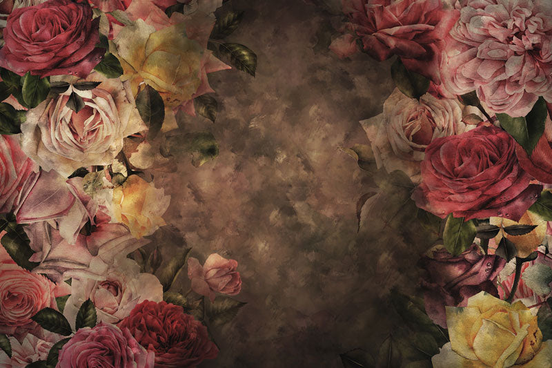 Kate 母の日レトロな抽象的な花の背景 のデザインです JS Photography