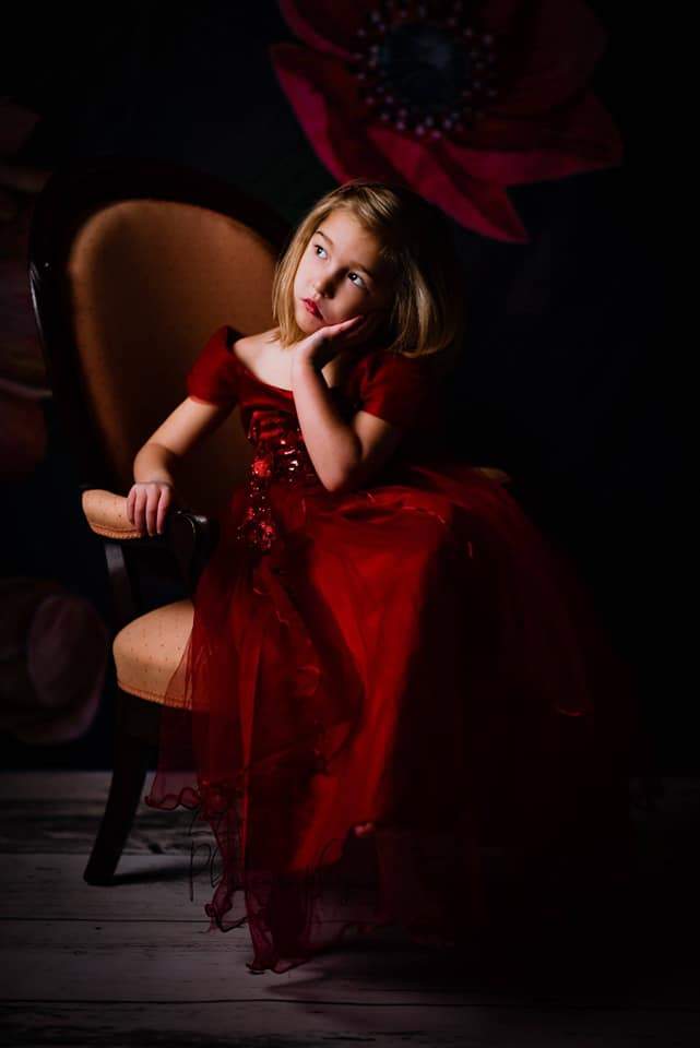 Kate写真撮影のための母の日フローラルヴィンテージフローラルブラックの背景JS Photography