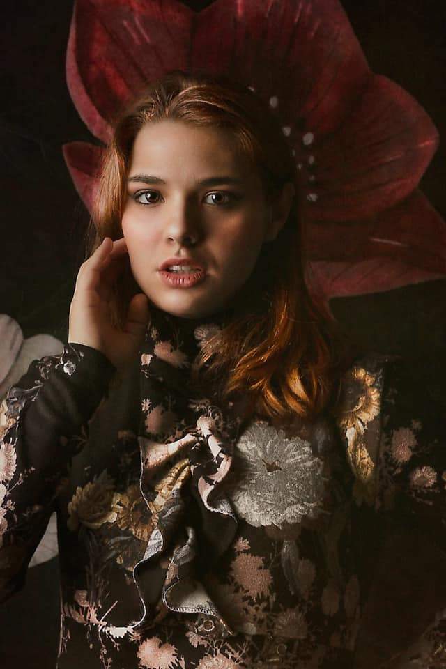 Kate写真撮影のための母の日フローラルヴィンテージフローラルブラックの背景JS Photography