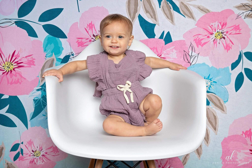 Kate レトロな春の花のケーキスマッシュ子供背景 のデザインですJFCC