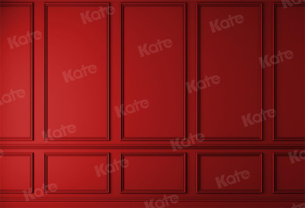 Kate 写真撮影のための赤いヴィンテージの壁の背景