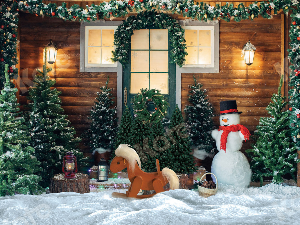 Kate 雪だるまクリスマス写真背景